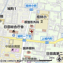 日田市役所教育委員会　社会教育課周辺の地図