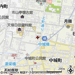 日田豆田郵便局周辺の地図