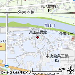 其田公民館周辺の地図