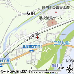 大分県日田市友田1994周辺の地図