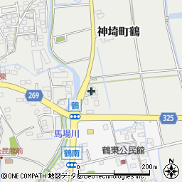 神埼鶴ＳＳ周辺の地図