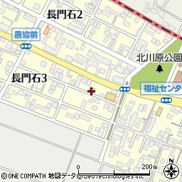 ローソン久留米長門石三丁目店周辺の地図