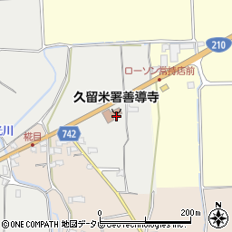 福岡県久留米市善導寺町島188-1周辺の地図