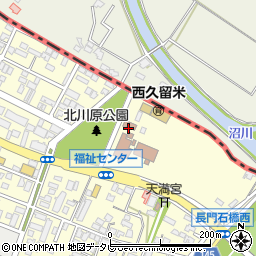 長門石コミュニティセンター周辺の地図