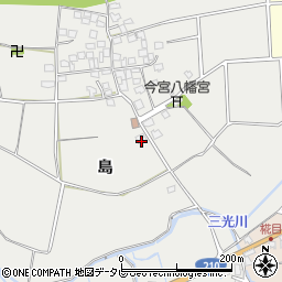 福岡県久留米市善導寺町島583-3周辺の地図