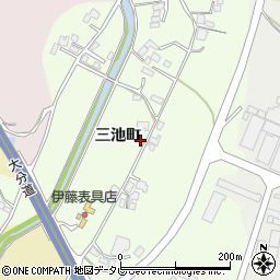 大分県日田市三池町1096-2周辺の地図