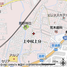佐賀県神埼郡吉野ヶ里町上中杖上分周辺の地図