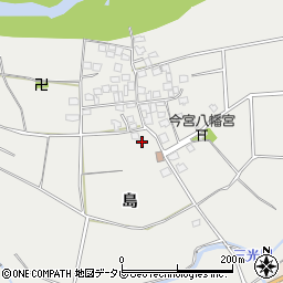 福岡県久留米市善導寺町島586周辺の地図