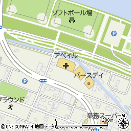 シャンブル久留米櫛原店周辺の地図