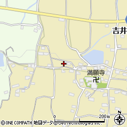 福岡県うきは市吉井町屋部710-1周辺の地図