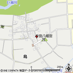 福岡県久留米市善導寺町島701周辺の地図