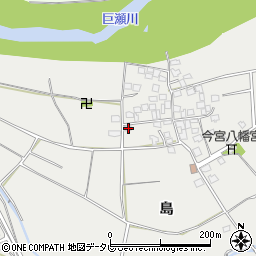 福岡県久留米市善導寺町島周辺の地図