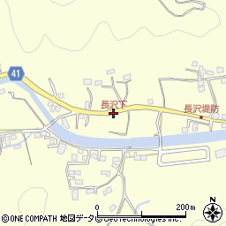 長沢下周辺の地図