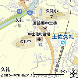 高知県高岡郡中土佐町周辺の地図