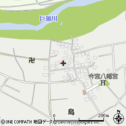 福岡県久留米市善導寺町島624周辺の地図