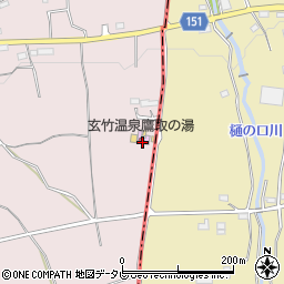 玄竹温泉　鷹取の湯周辺の地図