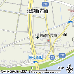 福岡県久留米市北野町石崎187周辺の地図
