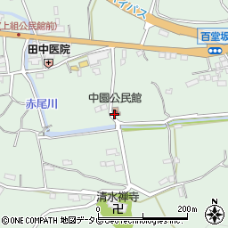 中園公民館周辺の地図