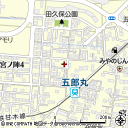 五郎丸公園周辺の地図