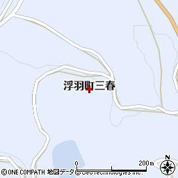 福岡県うきは市浮羽町三春周辺の地図