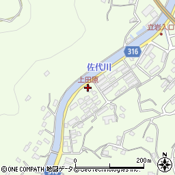 上田原周辺の地図