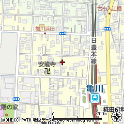 大分県別府市亀川浜田町周辺の地図