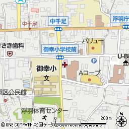 浮羽歴史民俗資料館周辺の地図