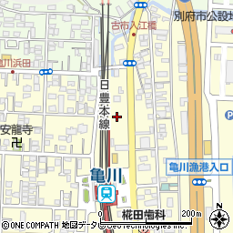 鍵屋の緊急隊・亀川浜田店周辺の地図