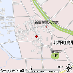 福岡県久留米市北野町鳥巣周辺の地図