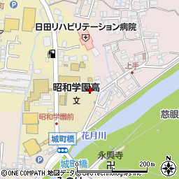 大分県日田市渡里14周辺の地図