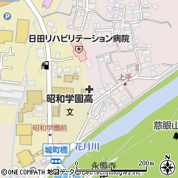 大分県日田市西有田3-1周辺の地図
