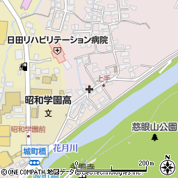 大分県日田市西有田17-2周辺の地図
