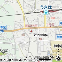 福岡県うきは市浮羽町朝田119-1周辺の地図