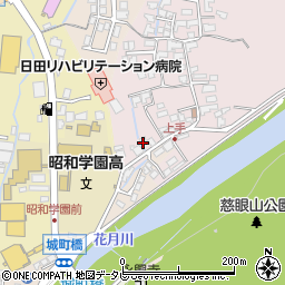 大分県日田市西有田17-1周辺の地図