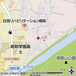 大分県日田市西有田14周辺の地図