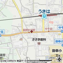 福岡県うきは市浮羽町朝田119周辺の地図