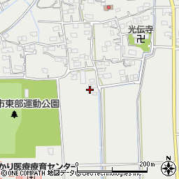福岡県久留米市田主丸町中尾3周辺の地図