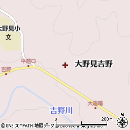 高知県高岡郡中土佐町大野見吉野周辺の地図