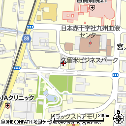 財団法人福岡県浄化槽協会　筑後検査センター周辺の地図