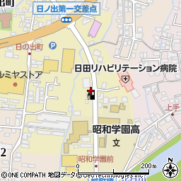 大分県日田市日ノ出町24-16周辺の地図