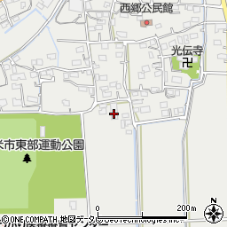 福岡県久留米市田主丸町中尾2周辺の地図