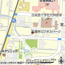 福岡県浄化槽協会筑後検査センター周辺の地図