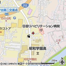 ローソン日田日の出町店周辺の地図