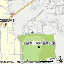 福岡県久留米市田主丸町中尾1226-1周辺の地図