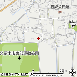 福岡県久留米市田主丸町中尾1184周辺の地図
