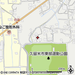 福岡県久留米市田主丸町中尾1218周辺の地図