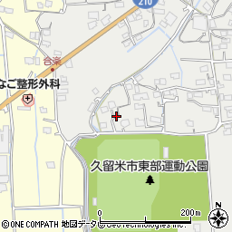 福岡県久留米市田主丸町中尾1218周辺の地図