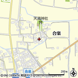 福岡県久留米市大橋町合楽周辺の地図