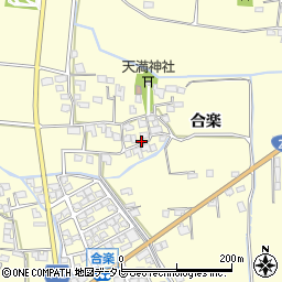 福岡県久留米市大橋町（合楽）周辺の地図