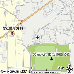 福岡県久留米市田主丸町中尾1228-2周辺の地図